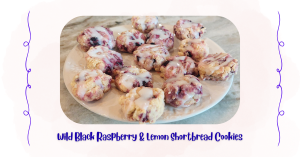 Wild Black Raspberry & Lemon Shortbread Cookies