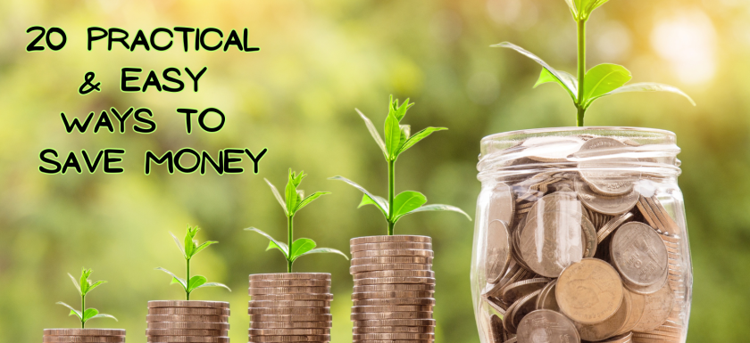 20 Practical & Easy Ways to Save Money cover picture