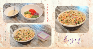 Macaroni-veggie-salad-recipe ingredients